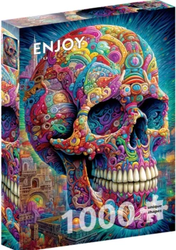 Puzzle 1000 el. Kolorowa czaszka