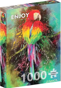 Puzzle 1000 el. Kolorowa papuga