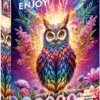 Puzzle 2000 el. Kolorowa sowa