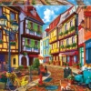 Puzzle 2000 el. Kolorowa uliczka