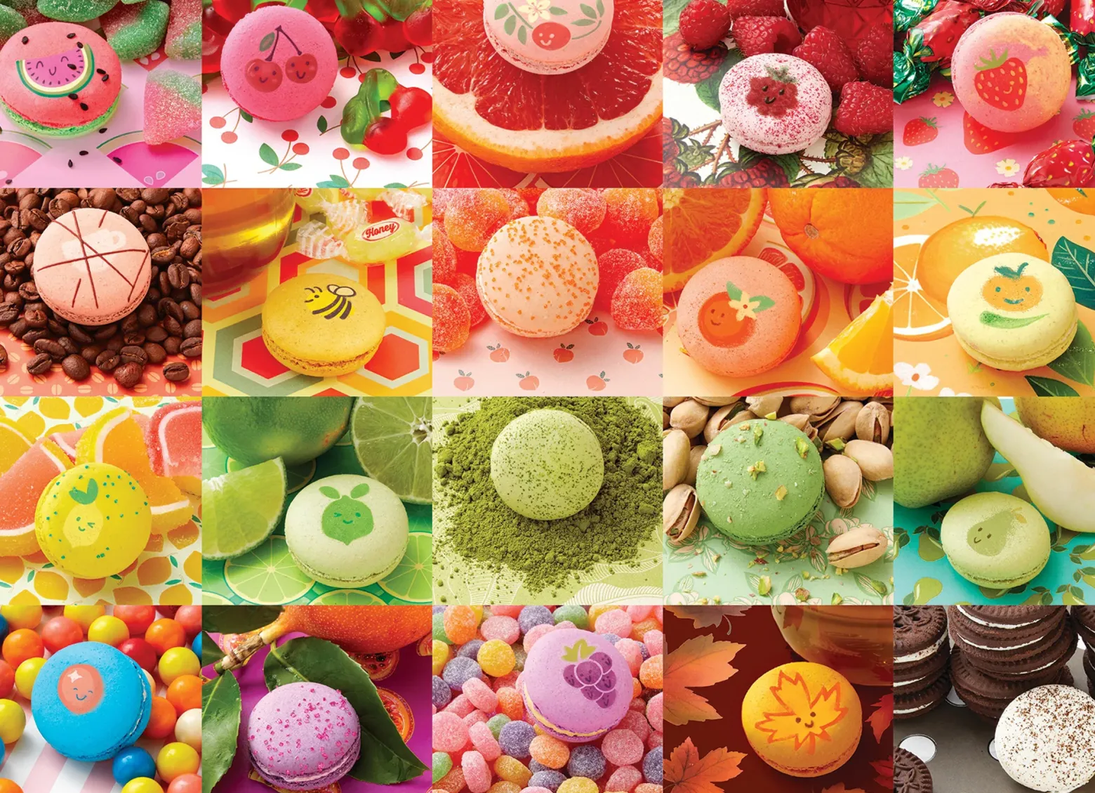 Puzzle 500 el. Kolorowe makaroniki