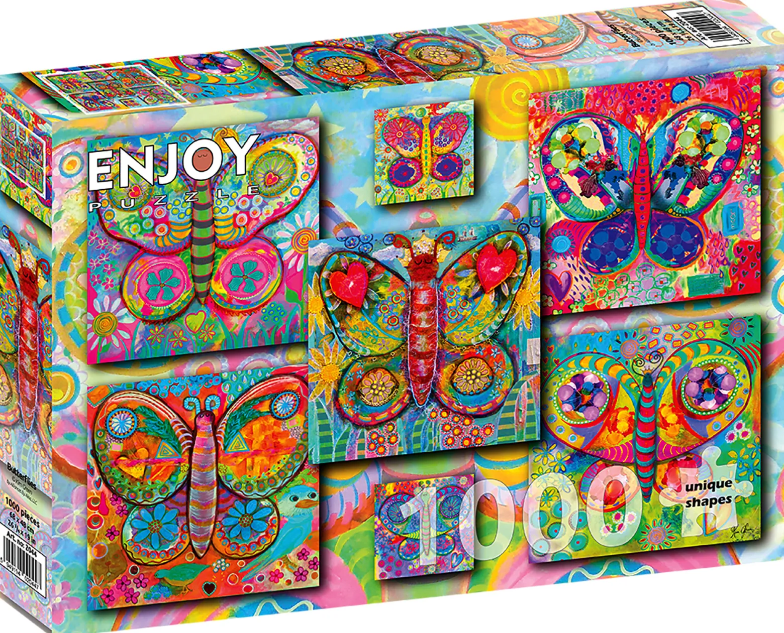 Puzzle 1000 el. Kolorowe motyle
