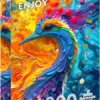 Puzzle 1000 el. Kolorowe pióra