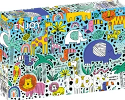 Puzzle 1000 el. Kolorowe safari