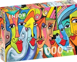 Puzzle 1000 el. Kolorowe twarze