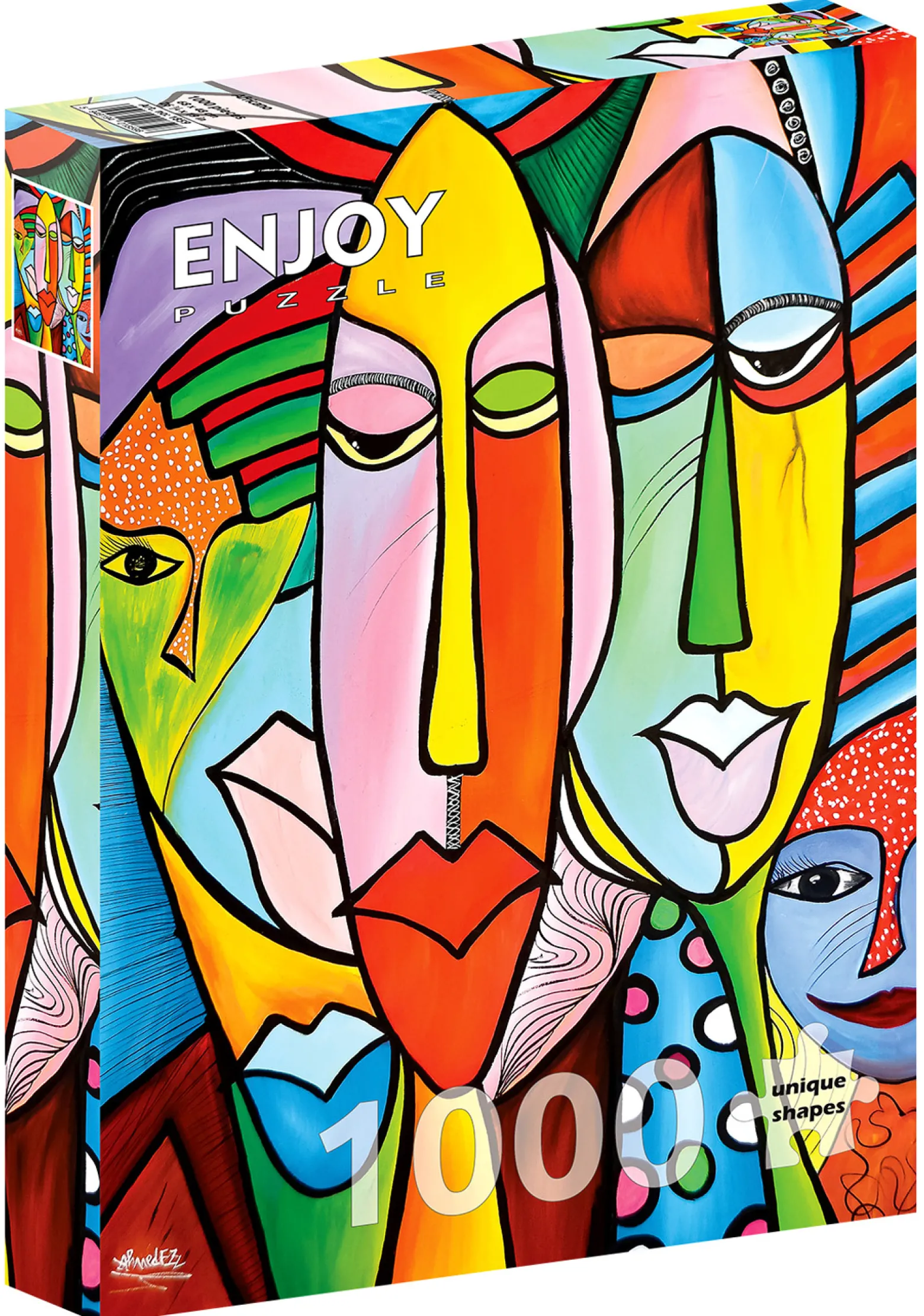 Puzzle 1000 el. Kolorowe twarze