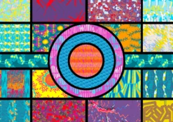 Puzzle 1000 el. Kolorowe wzory 2