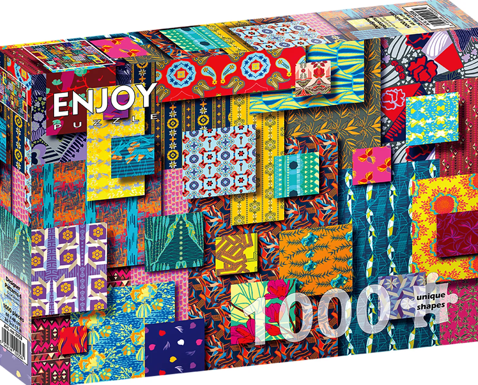Puzzle 1000 el. Kolorowe wzory 4
