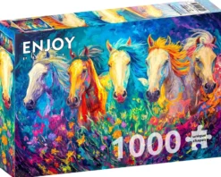 Puzzle 1000 el. Kolorowy galop