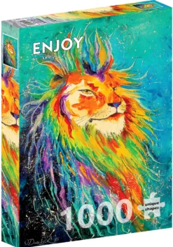Puzzle 1000 el. Kolorowy lew