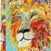 Puzzle 1000 el. Kolorowy lew