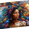Puzzle 1000 el. Kolorowy pióropusz