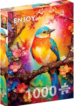 Puzzle 1000 el. Kolorowy ptaszek