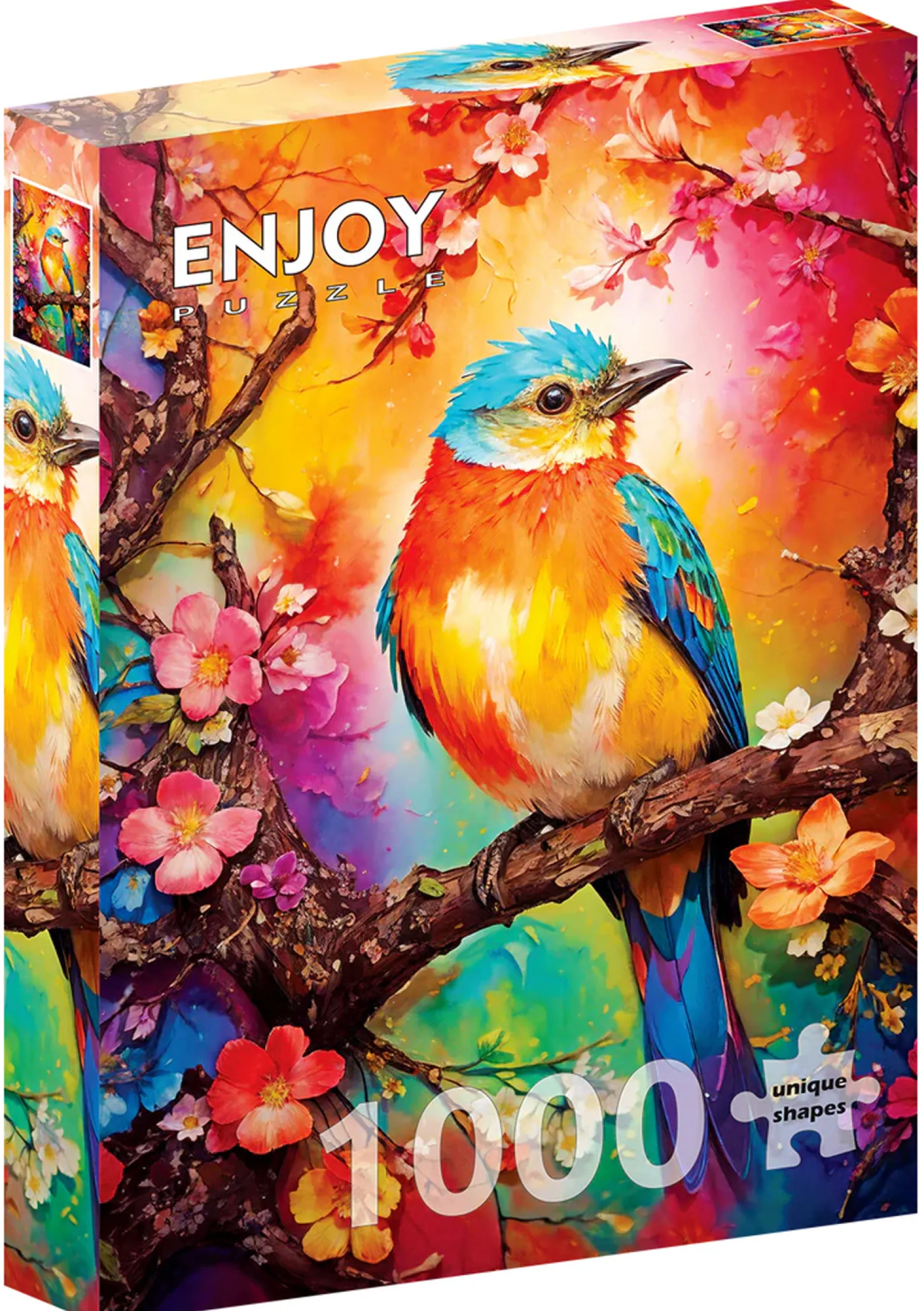 Puzzle 1000 el. Kolorowy ptaszek