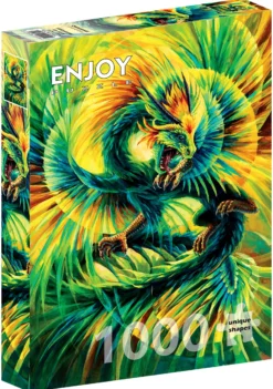 Puzzle 1000 el. Kolorowy smok