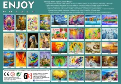 Puzzle 1000 el. Kolorowy smok