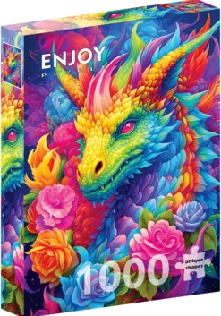 Puzzle 1000 el. Kolorowy smok