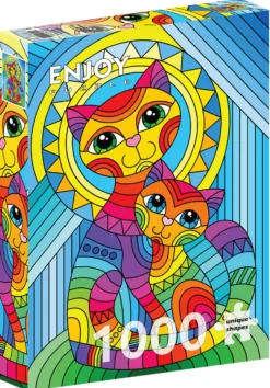 Puzzle 1000 el. Kot i kotek