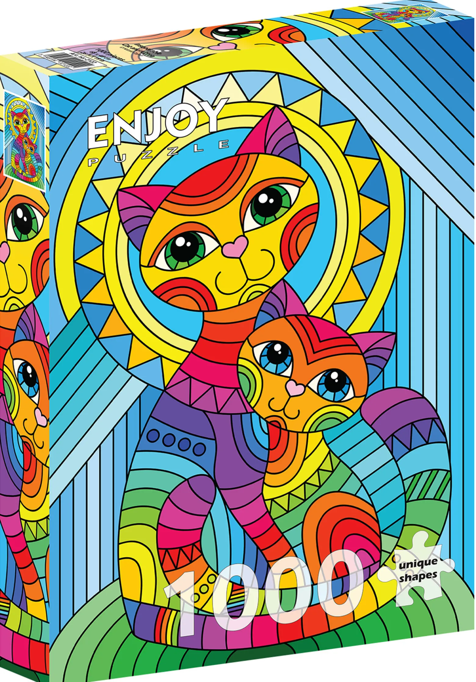 Puzzle 1000 el. Kot i kotek