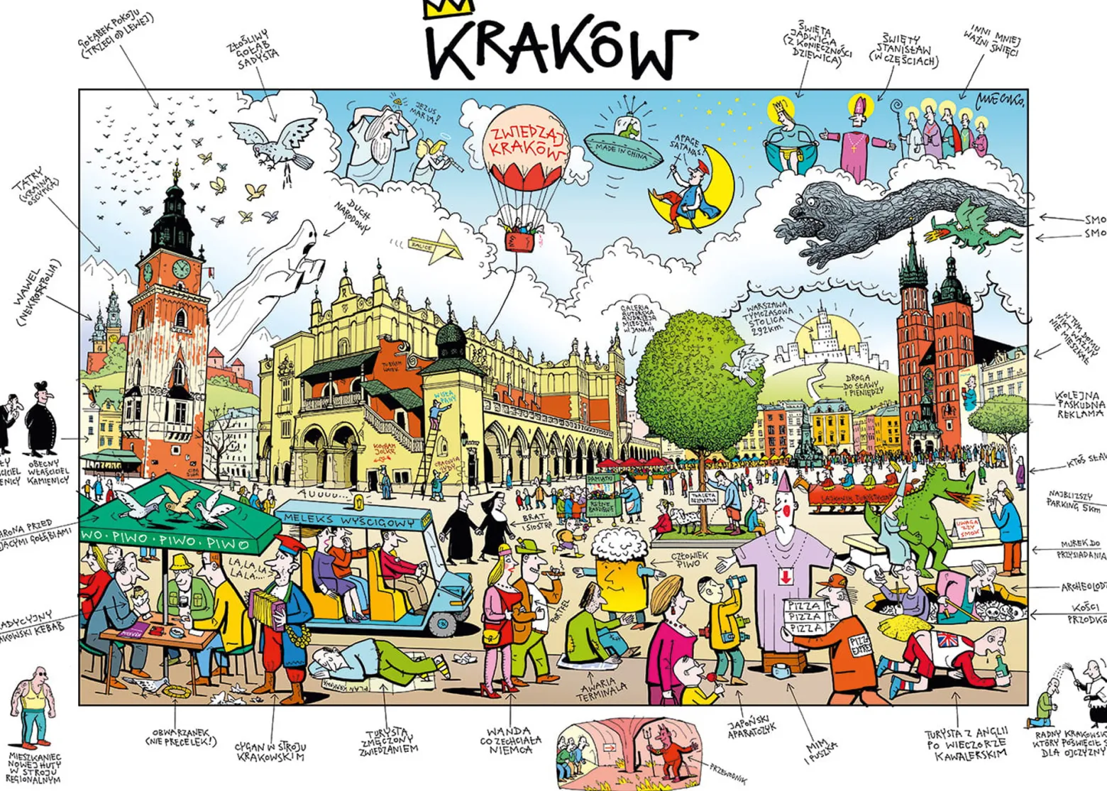 Puzzle 1000 el. Kraków
