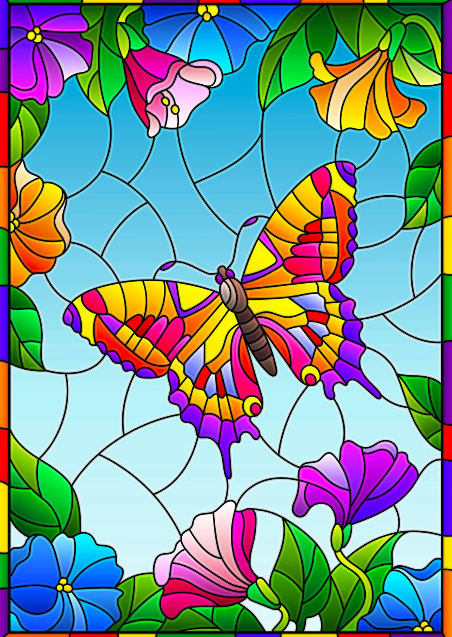 Puzzle 1000 el. Kryształowy motyl