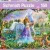 Puzzle 150 el. Księżniczka, jednorożec, zamek