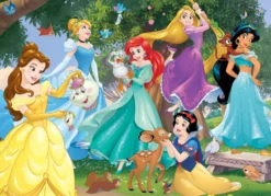 Puzzle 100 el. Księżniczki z bajek Disneya (drewniane)
