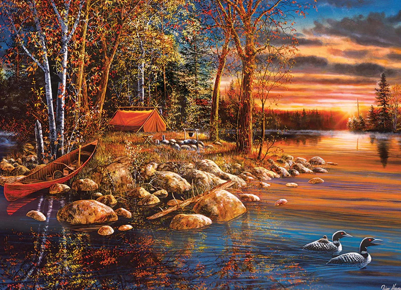 Puzzle 1000 el. Kto rano wstaje...