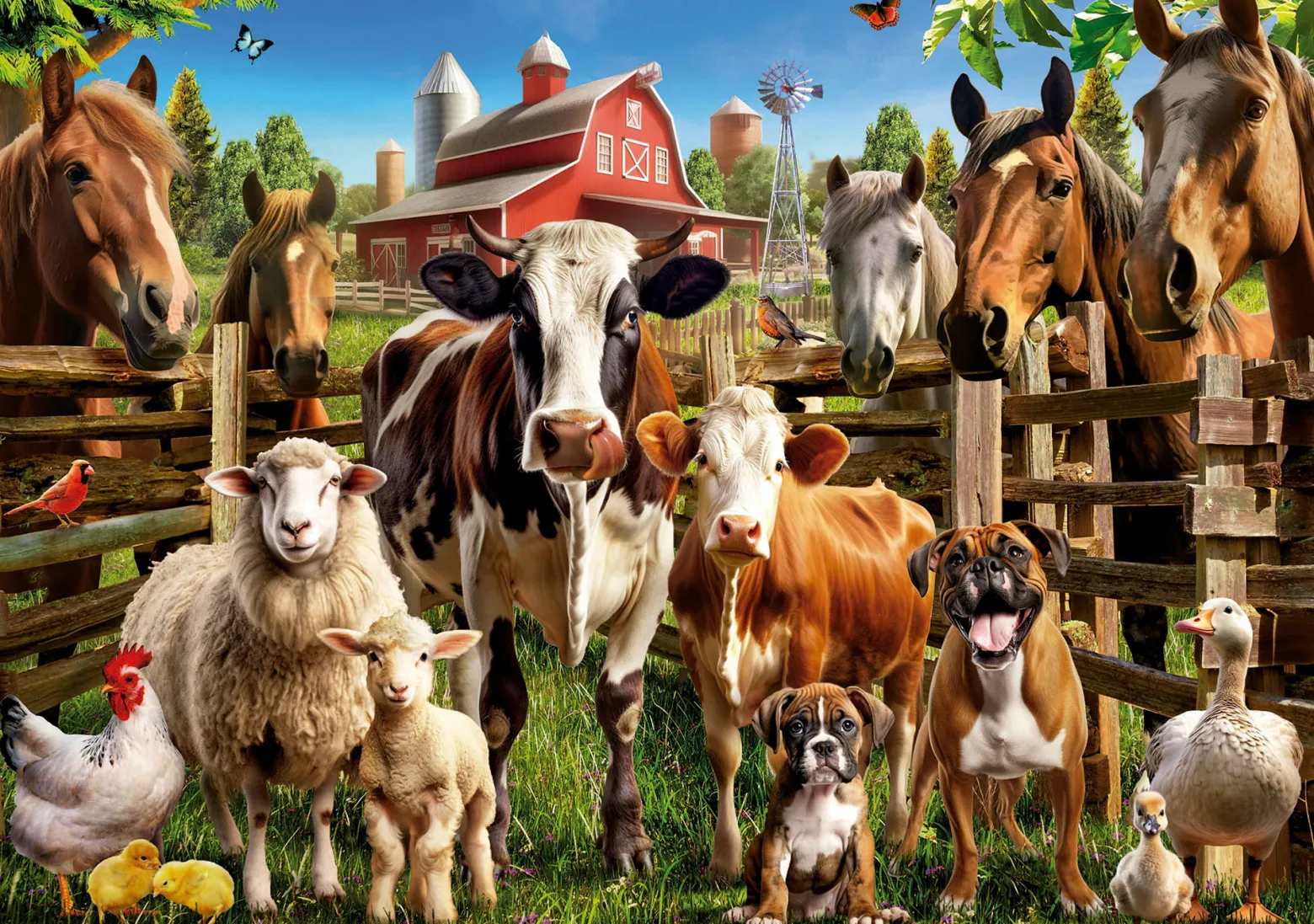 Puzzle 500 el. Kumple z farmy