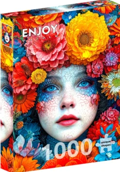 Puzzle 1000 el. Kwiatowy makijaż