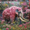 Puzzle 1000 el. Kwiatowy słoń