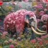 Puzzle 500 el. Kwiatowy słoń