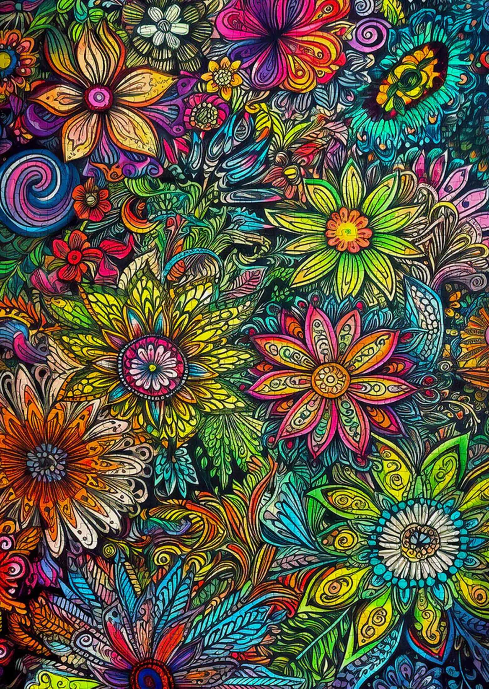 Puzzle 1000 el. Kwiaty