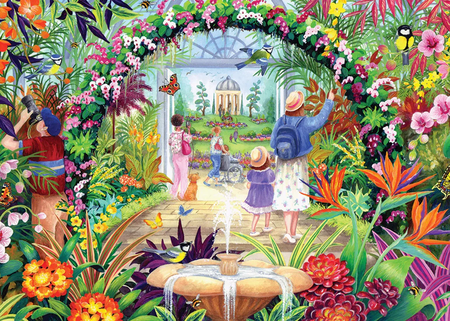 Puzzle 1000 el. Kwiaty botaniczne