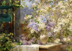 Puzzle 1000 el. Kwiaty w altance, Marie Egner