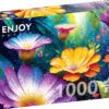 Puzzle 1000 el. Kwiaty w deszczu