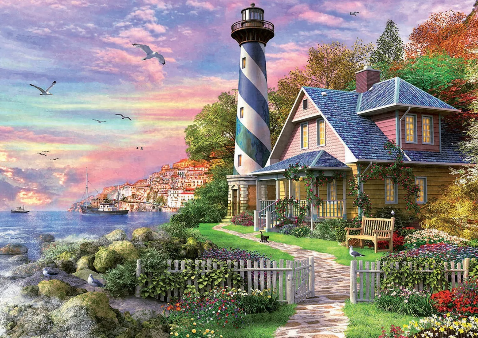 Puzzle 1000 el. Latarnia morska w Rock Bay