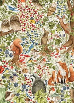 Puzzle 1000 el. Leśne zwierzęta