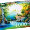 Puzzle 1000 el. Leśny wodospad