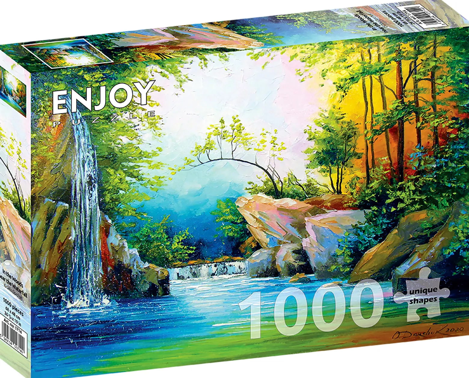 Puzzle 1000 el. Leśny wodospad
