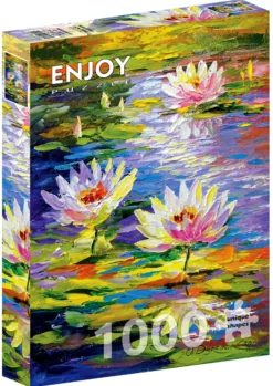 Puzzle 1000 el. Lilie wodne w stawie