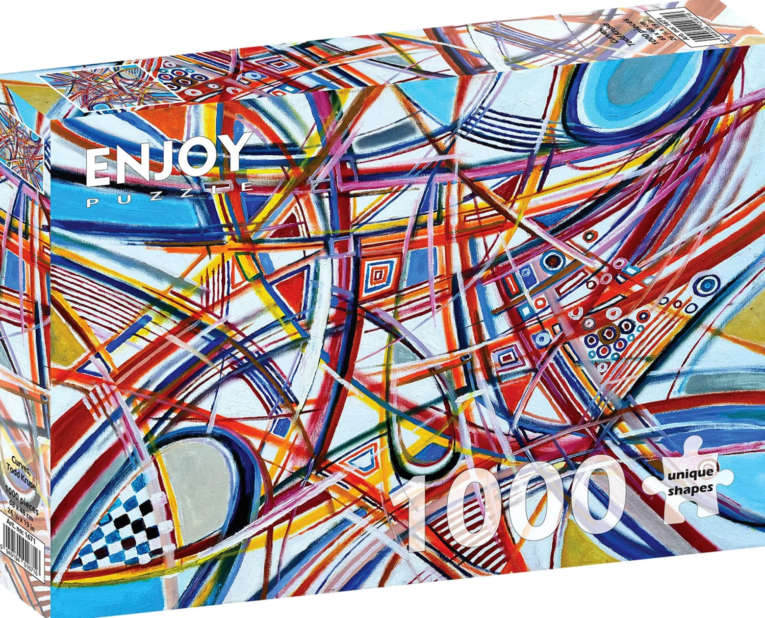 Puzzle 1000 el. Linie krzywe