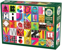 Puzzle 1000 el. Litery i cyfry