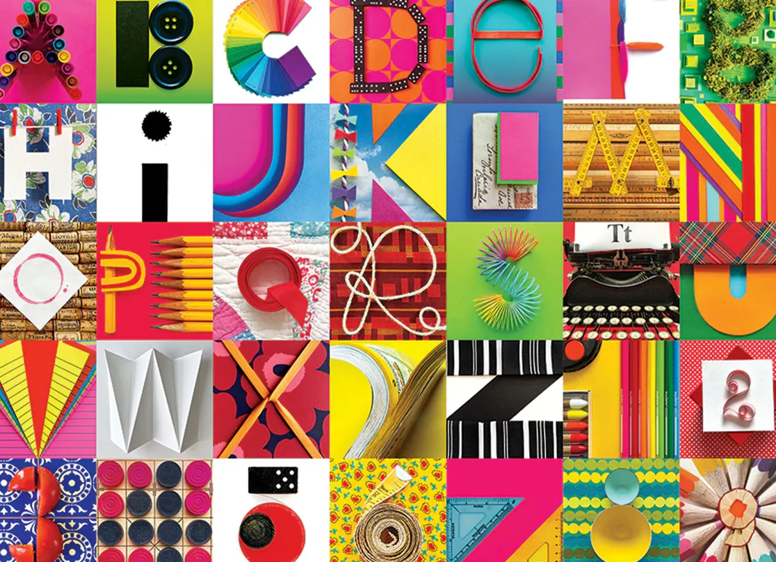 Puzzle 1000 el. Litery i cyfry