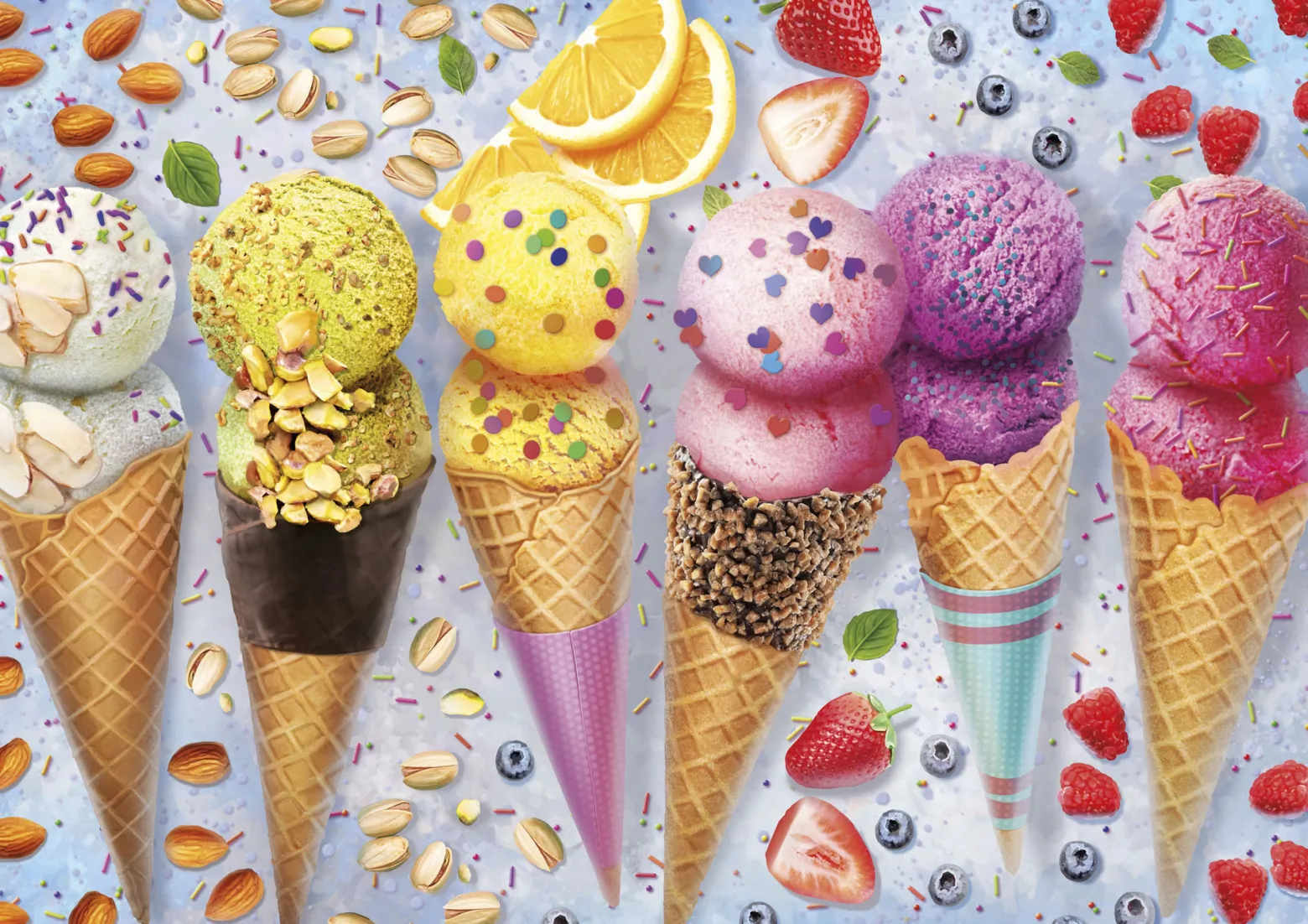 Puzzle 500 el. Lody w wafelku