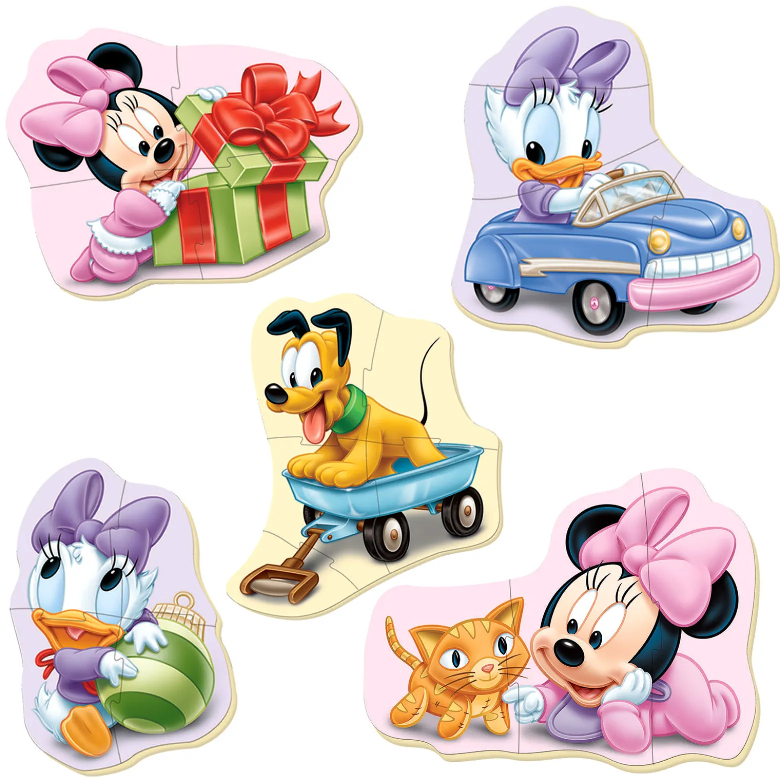 Puzzle 3-5 el. Mała Myszka Minnie i mali przyjaciele