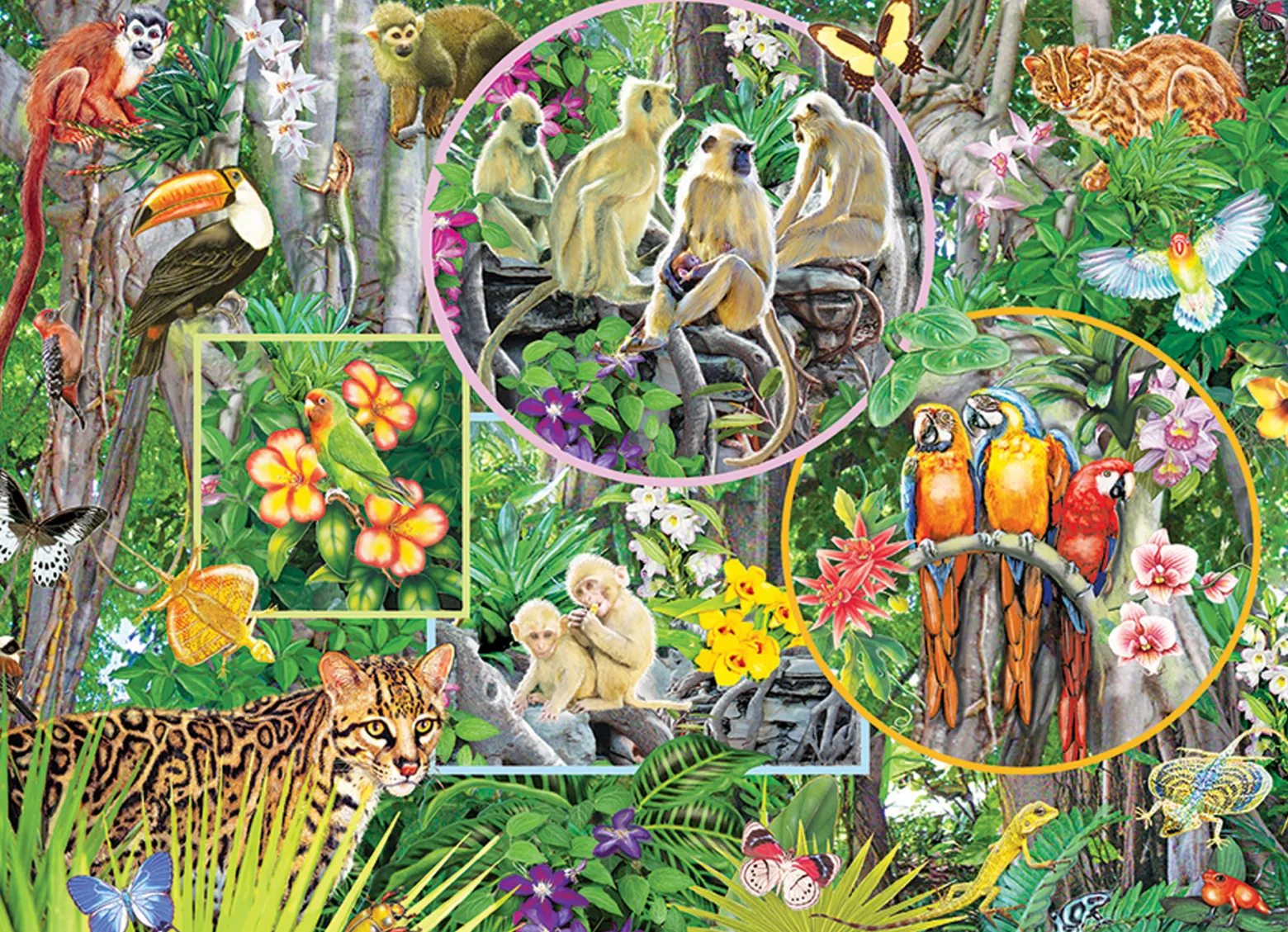 Puzzle 350 el. Magiczny las deszczowy