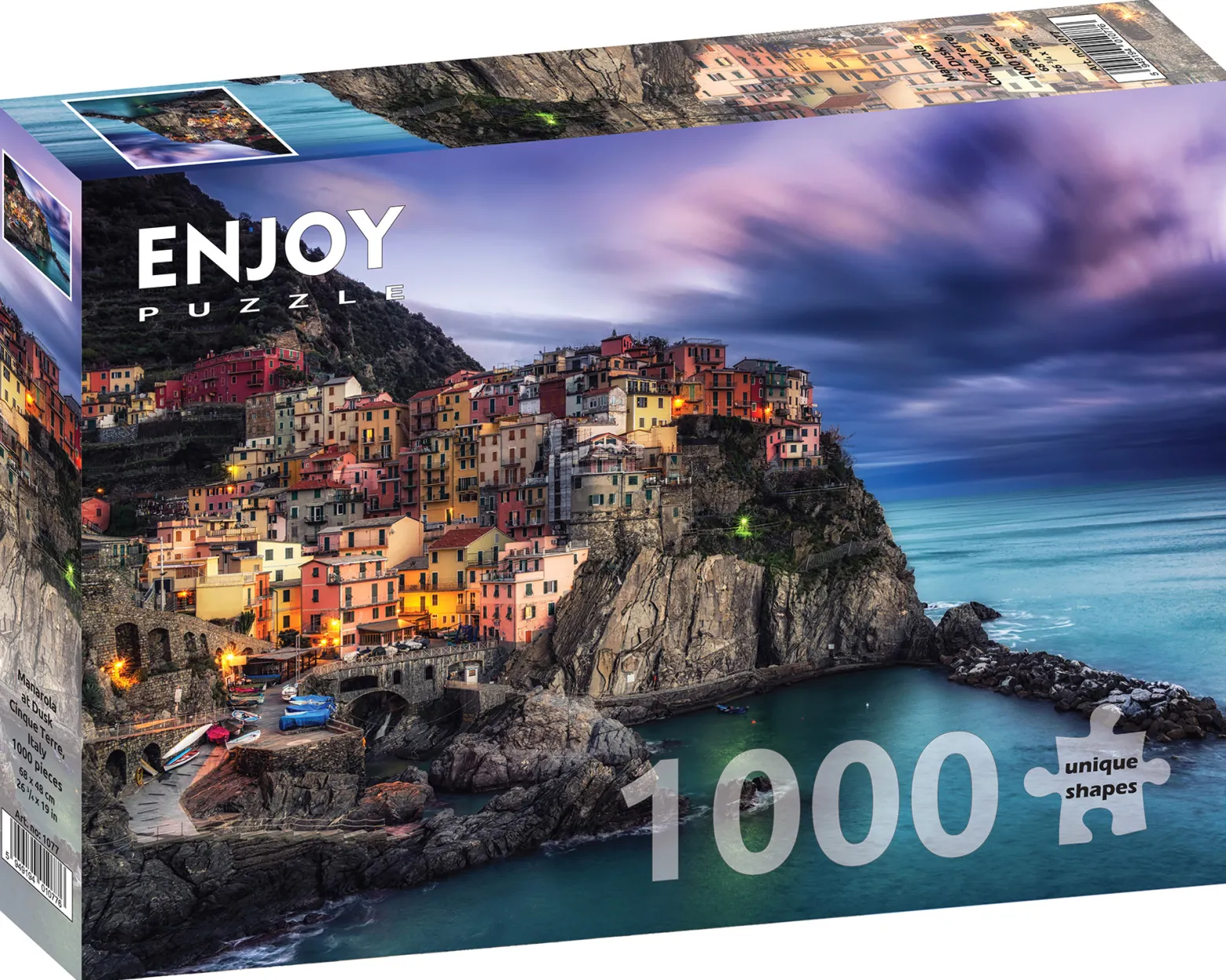Puzzle 1000 el. Manarola o zmierzchu / Cinque Terre / Włochy