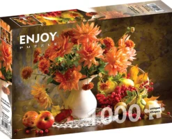 Puzzle 1000 el. Martwa natura z pomarańczowymi daliami