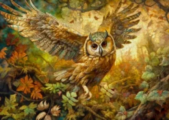 Puzzle 1000 el. Mądra sowa